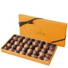 CHOCOLATS LOUIS - Coffret chocolat 21 Rochers - Chocolat Noir et Lait - Chocolat a offrir - Coffret cadeau - Fabrication Fran