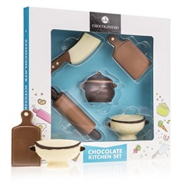 Ensemble pour les cuisiniers Figurines en chocolat | idée cadeau drôle | Enfants | Fille | Petite amie | Fête des mères | Jou