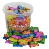 CAPTAIN PLAY Party Box Chewing Gum Tattoo , 475g Retro Sweets, 180 pieces en emballage individuel