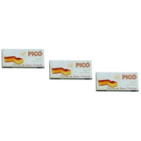 Picó - Le pack comprend 3 Turron de Yema Tostada, Nougat mou aux Jaunes doeufs grillés - Qualité Supérieure - 200gr Sans Gl