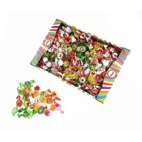 Bonbons aux fruits 1kg, bonbons durs aromatisés aux fruits, faits à la main dans des designs uniques, bonbons en vrac dun pe