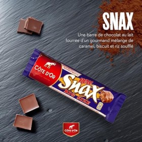 Côte dOr Snax 2x30g présentoir de 25 barres 