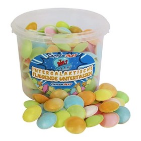 CAPTAIN PLAY Boîte Spéciale avec 180 Bonbon Retro Soucoupes, 237g