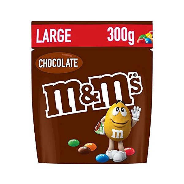 M&Ms CHOCO - Billes au chocolat au lait- Pochon de 300g Lot de 5 