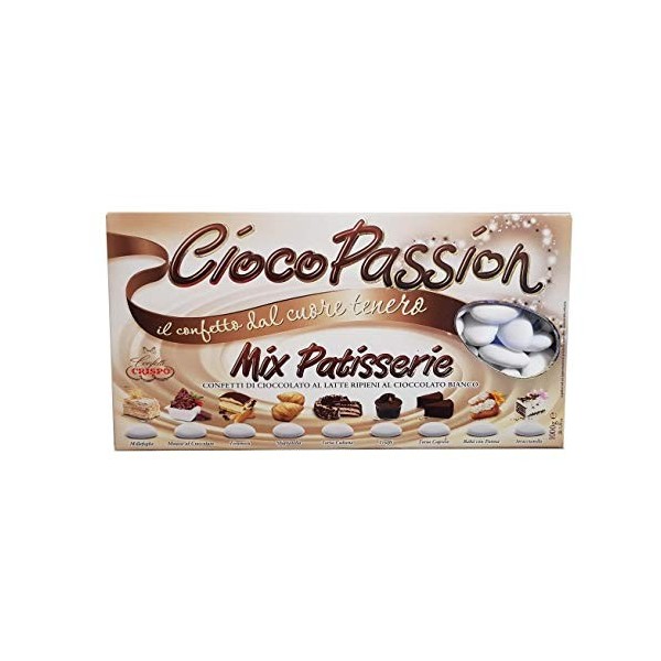 Crispo Confetti Cioco Passion Mix Pâtisserie – Blanc – 1 kg