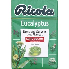 Ricola - Bonbons Suisses Aux Plantes Eucalyptus, Sans Sucres Avec Édulcorants - 50G - Lot De 4 - Prix Du Lot - Livraison Rapi