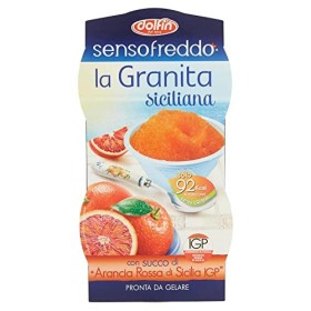 Dolfin Granita Siciliana al Gusto di Arancia Rossa Lot de 6 granités siciliennes avec jus dorange sanguine sicilienne, sans 