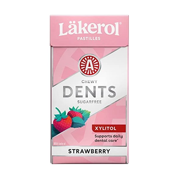 Cloetta Lakerol Dents Strawberry pastilles 8 Des boites of 36g