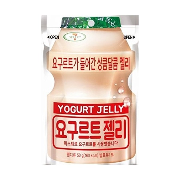 Lotte Lot de 5 bonbons à la gelée de yoga 50 g – Saveur YOGURT produit de Corée 