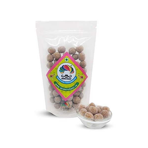 M. Merchant Imli Ladoo Imli Toffee, Imli Pop Desi & Natural Tamarind Candy Balls Soft and Chewy Sachet digestif 400 g _L