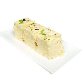 Delight Foods Bhikaram Chandmal Authentic Soan Papdi 400g | Indian Sweets | Festival Spl. | Gift Pack | Regular 