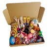 Assortiment de confiseries rétro - Box à bonbons rétro - Confiseries dantan - Cadeau original - 53 pièces, multicolore