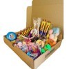 Assortiment de confiseries rétro - Box à bonbons rétro - Confiseries dantan - Cadeau original - 53 pièces, multicolore