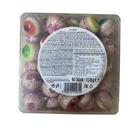 Trolli Oeil Glotzer, bonbon oeil Halloween - Boîtes de 60 pièces