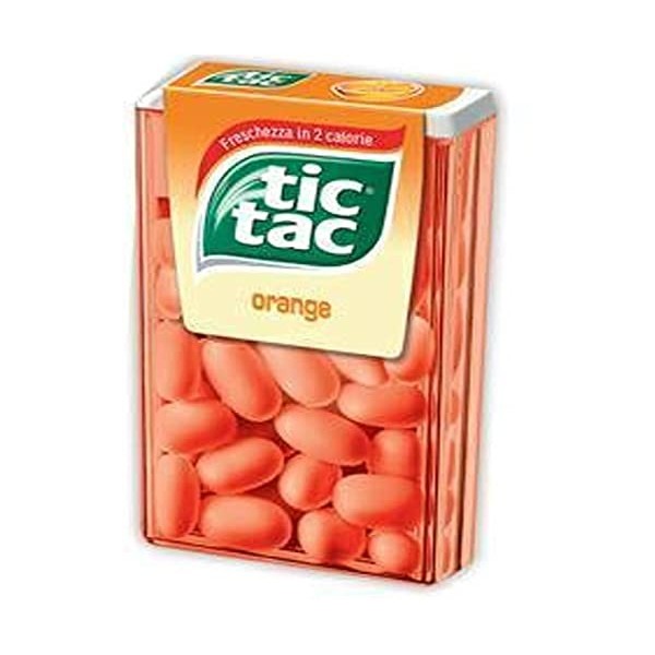 Tic Tac Ferrero Gusto Orange – 1 paquet de 24 boîtes de 18 g