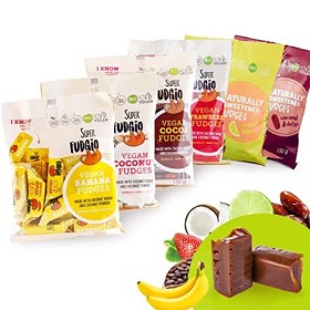 SUPER FUDGiO Bonbons bio végétaliens et sans gluten - mix fruité – Bonbon à base dingrédients naturels - Avec lait de coco 1