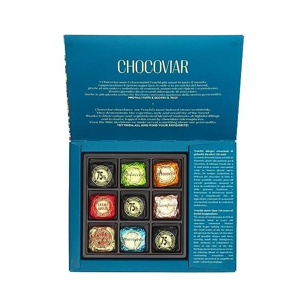 Venchi - Chocoviar Experience - Chocolats Fourrés Assortis, 167 g - Idée Cadeau - Sans Gluten