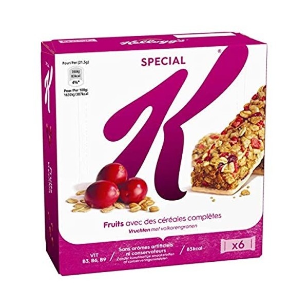 Special K - Barre de céréales - Fruits rouges x6