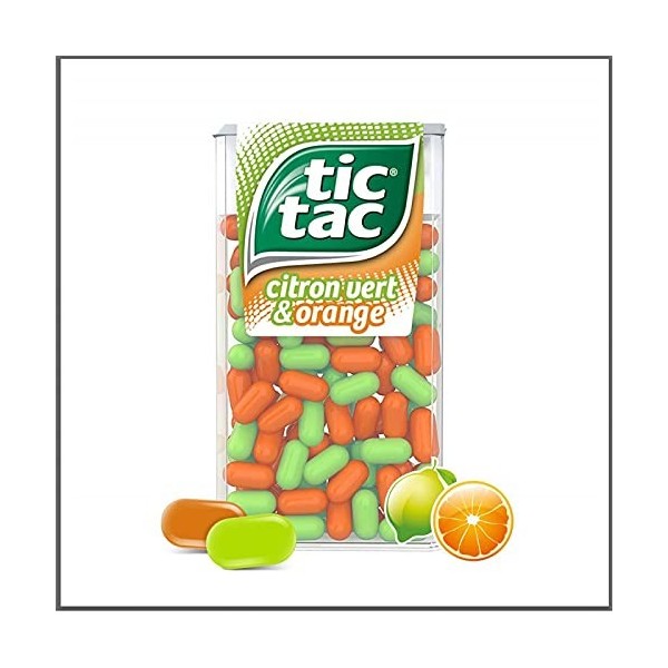 TIC TAC - Bonbon Duo Citron Et Orange 54G - Lot De 4 - Vendu Par Lot