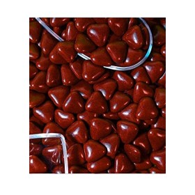 Dragées petit coeur chocolat bordeaux 1 kg