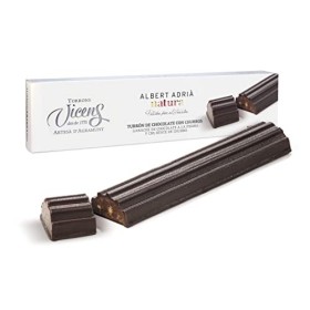 Torrons Vicens - Nougat au chocolat et churros Adriá Natura - Production artisanale- 250 Grammes