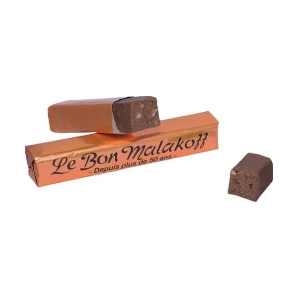 Le Bon Malakoff-Confiserie au praliné et aux éclats de noisettes-Boîte de 36 barres