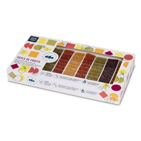 Pâtes de fruits en Lingots 900g, Saveurs Fraise, Poire,Citron, Abricots, Cassis 
