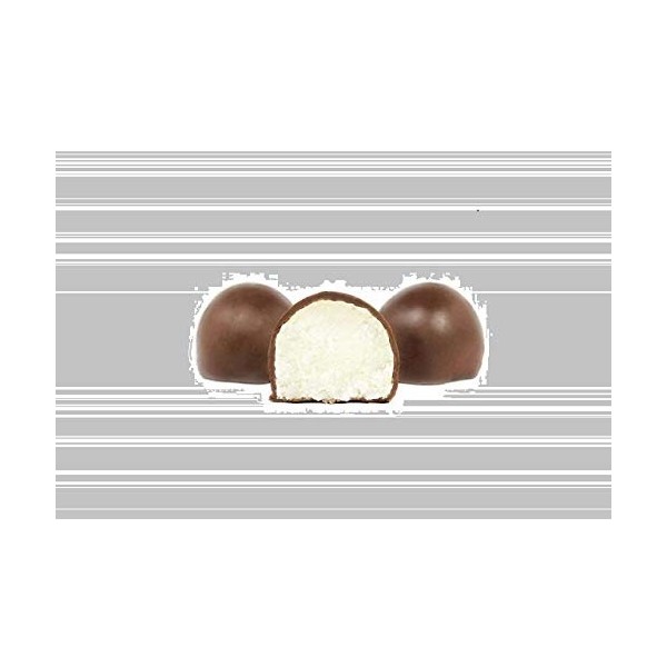 Boules de noix de coco enrobées de chocolat, - 1 kgr - Le délicieux fourrage à la noix de coco et son enrobage de chocolat fi
