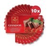 Frey Chocolat Suisse - Giandor Sans Sucre 10x100g - Chocolat au lait fourré à la crème damande - Swiss Premium Chocolate - C
