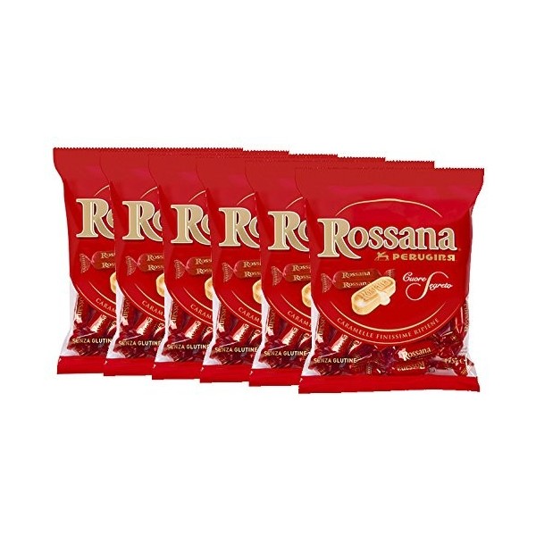 Perugina Rossana Lot de 6 sachets de bonbons remplis 175 g