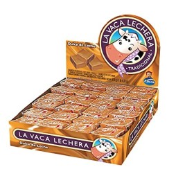 Bonbons au Caramel dArgentine, Pack 576g avec 48 unités - Dulce de Leche La Vaca Lechera ARCOR, 576g