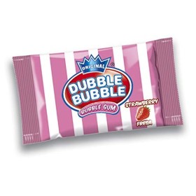 DUBBLE BUBBLE CIRCUS boîte en métal, gomme à mâcher gôut fraise et menthe, 250 unités par boîte