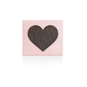 Venchi - Collection Saint-Valentin - Plaque de Chocolat Artisanale Brutto&Buono Noisette Noir en Forme de Cœur, 300 g - Idée 