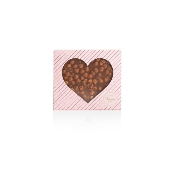 Venchi - Collection Saint-Valentin - Plaque de Chocolat Artisanale Brutto&Buono Noisette Lait en Forme de Cœur, 300 g - Idée 