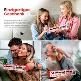 SchokoFreunde Geschenke Mini Nutella personnalisé avec photo et nom – Cadeau spécial chocolat pour anniversaire, Noël, départ