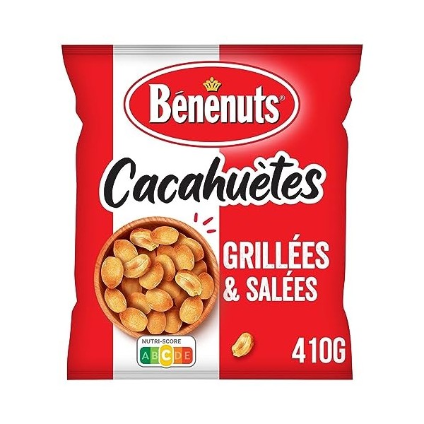 Bénénuts Cacahuètes grillées et salées, 410g