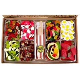 Coffret cadeau de bonbons 1,2 kg, coffret cadeau rétro britannique classique, parfait pour les enfants, les adultes, les anni