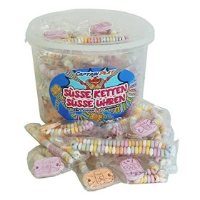 CAPTAIN PLAY Party Box Bonbonnière Colliers Dextrose et Montres Dextrose, 50 pieces en emballage individuel, 762g