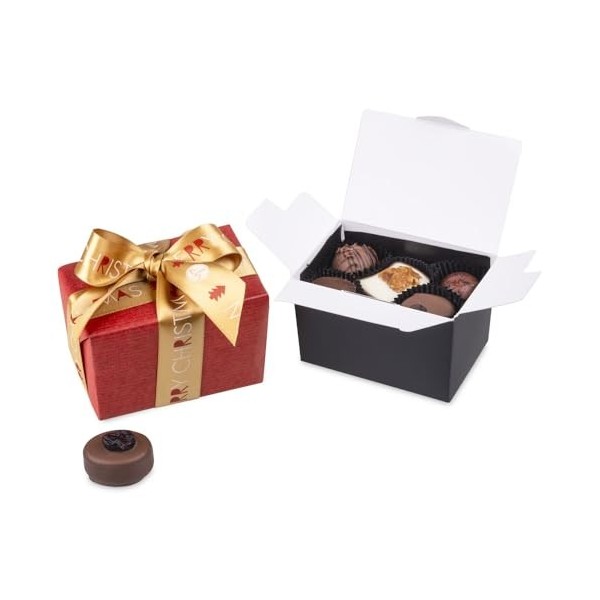 Petit ballotin de chocolats de Noël - Boite de chocolat de Noël - Assortiment premium - Homme - Femme - Grand-père - Grand-mè