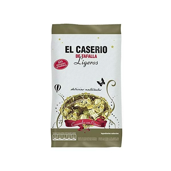L Caserio - De Tafalla léger - Bonbon avec pignons sans sucres ajoutés avec édulcorants - 1 kg