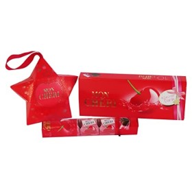 Coffret Cadeau de Noël avec Ferrero Mon Chéri avec 3 pièces 