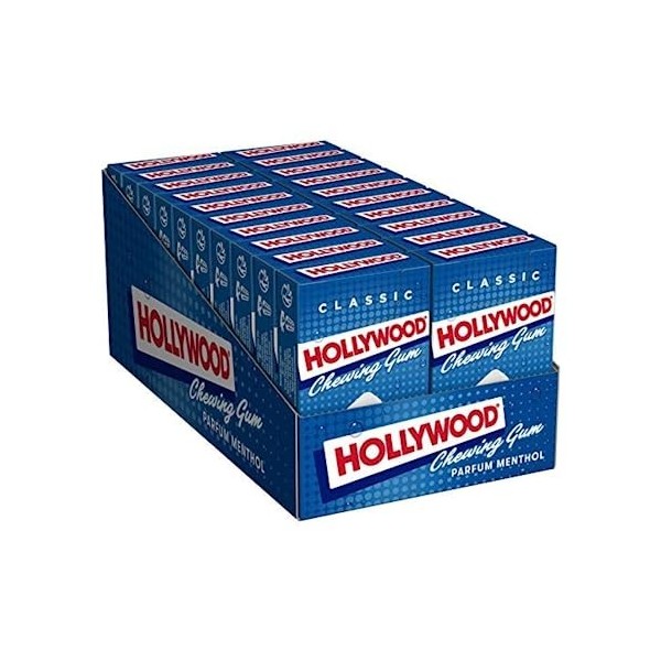 Chewing gum dragée menthol HOLLYWOOD 20 x 28 g