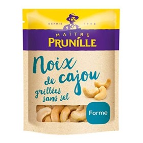 MAÎTRE PRUNILLE - Noix De Cajou Grillées Non Salées - Fruits Secs Forme - Riche En Zinc, Fer, Magnésium - Sachet 200 g