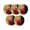 Simpkins Rhubarbe & Custard Lot de 5 boîtes de bonbons de voyage 175 g