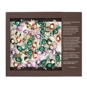 Venchi - Collection Baroque - Boîte cadeau de Noël rouge avec un assortiment de chocolats Perle et Chocomousse, 460 g - Sans 