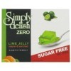 Simply Delish, Sugar-Free Jelly Dessert - Vegan, Gluten and Fat-Free, Lime Flavour - Pack of 24, Keto Friendly Sweets